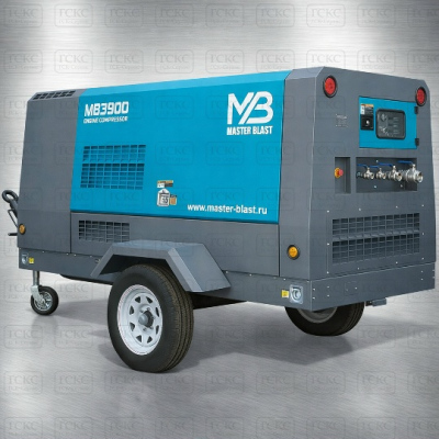 Передвижной дизельный компрессор MB-390D+AC купить