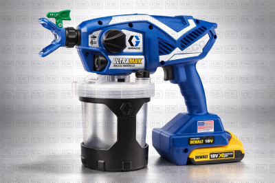 Graco UltraMax - профессиональный аккумуляторный краскопульт, краски на растворителе