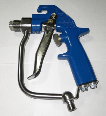 Пистолет безвоздушный шпатлевочный Blue Texture, 4-пальцевый курок