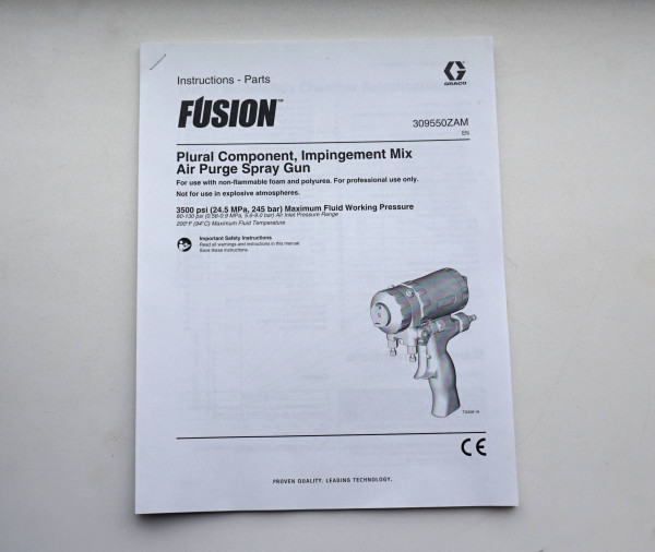 Пистолет для пенополиуретана и полимочевины Fusion AP, c камерой AR2929 фото