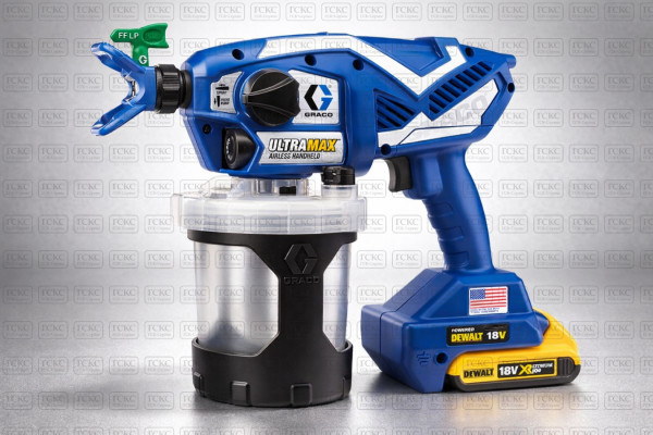 Graco UltraMax - профессиональный аккумуляторный краскопульт, краски на растворителе фото