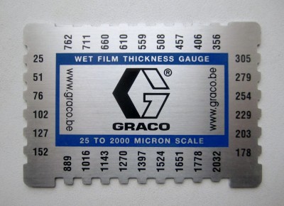 Толщиномер мокрого слоя ЛКМ - Graco, алюминий фото