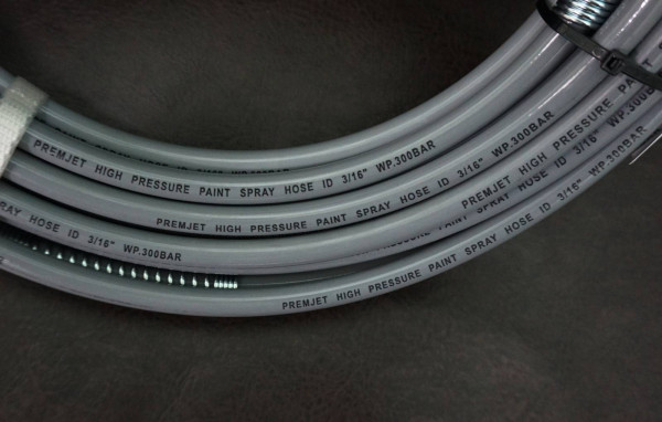Рукав окрасочный серый PremJet 3/16″ 15 м, 300 бар, резьба NPSM 1/4″ фото